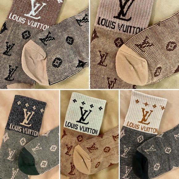 L V Men's Signature Crew Socks - Picture 9 of 14
